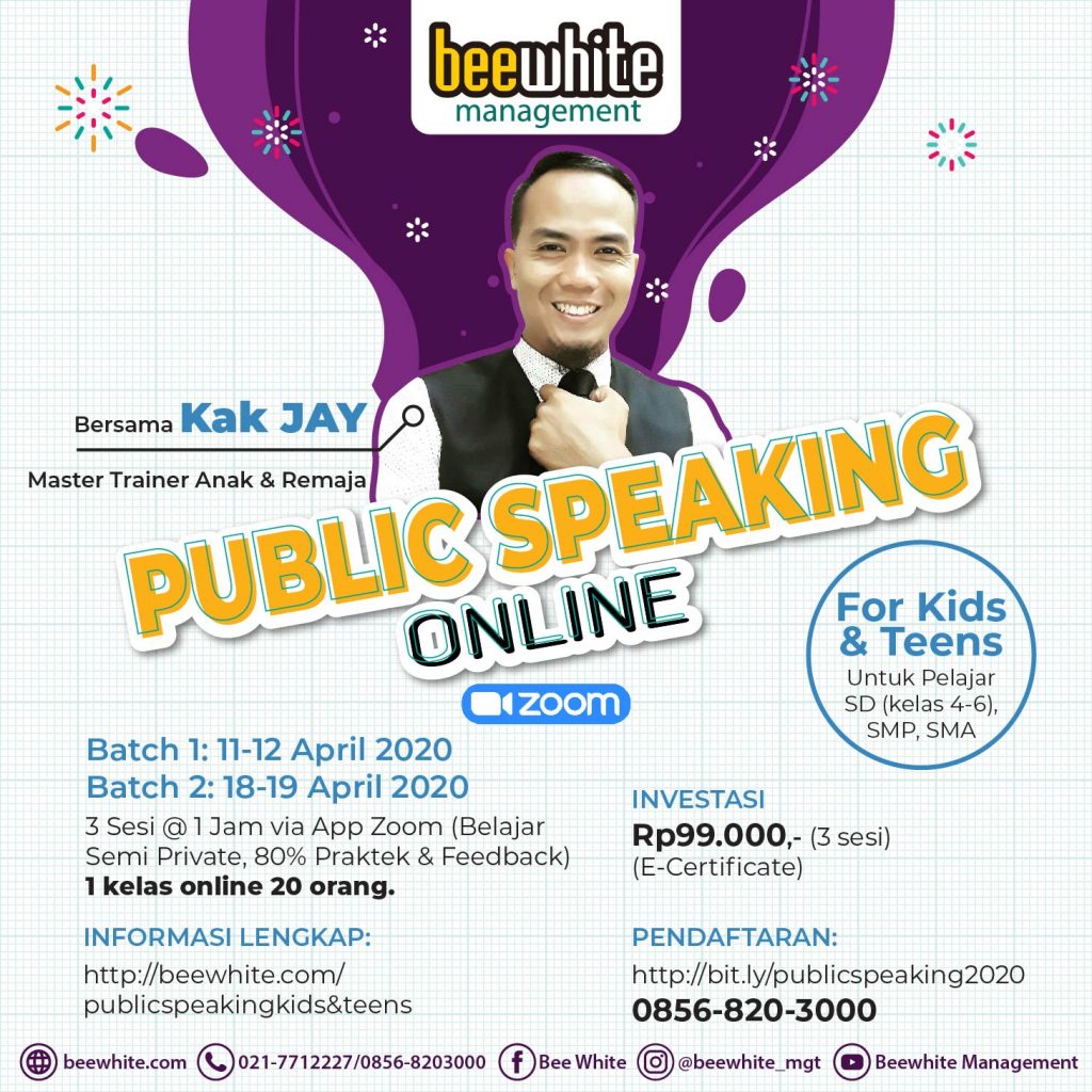 Workshop Online Public Speaking For Kids And Teens Beewhite